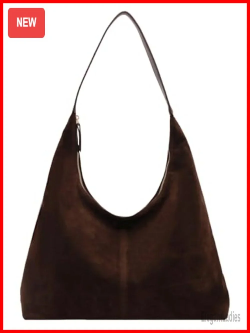 Suede Shoulder Bag Hobo Handbag Tote Purse Slouchy Underarm Bag Work Travel